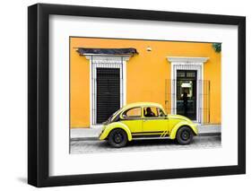 ¡Viva Mexico! Collection - VW Beetle - Gold & Yellow-Philippe Hugonnard-Framed Photographic Print