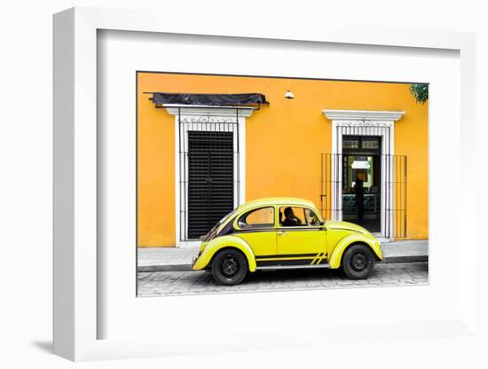 ¡Viva Mexico! Collection - VW Beetle - Gold & Yellow-Philippe Hugonnard-Framed Photographic Print