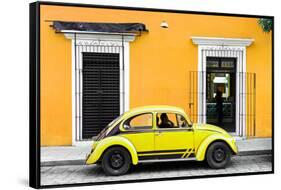 ¡Viva Mexico! Collection - VW Beetle - Gold & Yellow-Philippe Hugonnard-Framed Stretched Canvas