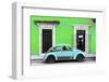 ¡Viva Mexico! Collection - VW Beetle - Lime Green & Powder Blue-Philippe Hugonnard-Framed Photographic Print