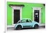 ¡Viva Mexico! Collection - VW Beetle - Lime Green & Powder Blue-Philippe Hugonnard-Framed Photographic Print