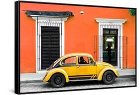 ¡Viva Mexico! Collection - VW Beetle - Orange & Gold-Philippe Hugonnard-Framed Stretched Canvas