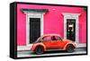 ¡Viva Mexico! Collection - VW Beetle - Pink & Red-Philippe Hugonnard-Framed Stretched Canvas