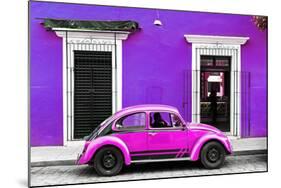 ¡Viva Mexico! Collection - VW Beetle - Purple & Deep Pink-Philippe Hugonnard-Mounted Photographic Print