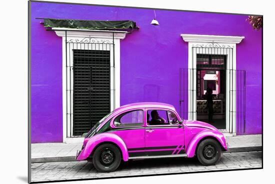 ¡Viva Mexico! Collection - VW Beetle - Purple & Deep Pink-Philippe Hugonnard-Mounted Photographic Print