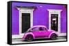 ¡Viva Mexico! Collection - VW Beetle - Purple & Deep Pink-Philippe Hugonnard-Framed Stretched Canvas