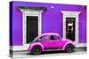 ¡Viva Mexico! Collection - VW Beetle - Purple & Deep Pink-Philippe Hugonnard-Stretched Canvas