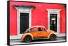 ¡Viva Mexico! Collection - VW Beetle - Red & Orange-Philippe Hugonnard-Framed Stretched Canvas