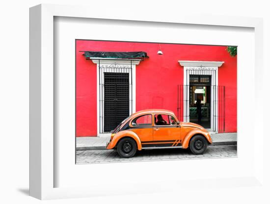 ¡Viva Mexico! Collection - VW Beetle - Red & Orange-Philippe Hugonnard-Framed Photographic Print