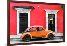 ¡Viva Mexico! Collection - VW Beetle - Red & Orange-Philippe Hugonnard-Framed Photographic Print