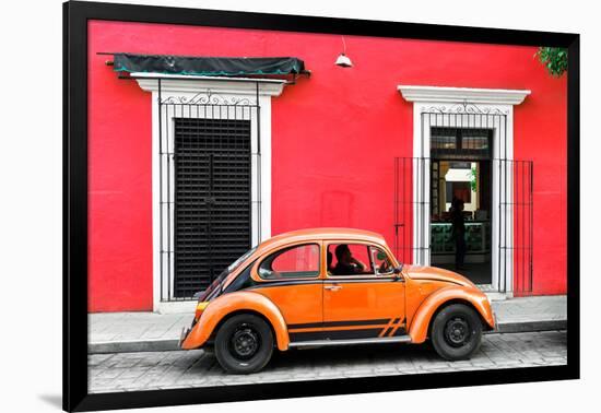 ¡Viva Mexico! Collection - VW Beetle - Red & Orange-Philippe Hugonnard-Framed Photographic Print