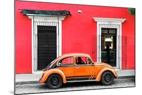 ¡Viva Mexico! Collection - VW Beetle - Red & Orange-Philippe Hugonnard-Mounted Photographic Print