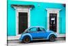 ¡Viva Mexico! Collection - VW Beetle - Turquoise & Blue-Philippe Hugonnard-Stretched Canvas