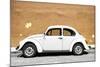 ¡Viva Mexico! Collection - White VW Beetle Car and Caramel Street Wall-Philippe Hugonnard-Mounted Photographic Print