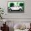 ¡Viva Mexico! Collection - White VW Beetle Car and Green Graffiti-Philippe Hugonnard-Framed Stretched Canvas displayed on a wall