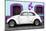 ¡Viva Mexico! Collection - White VW Beetle Car and Purple Graffiti-Philippe Hugonnard-Mounted Photographic Print