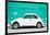 ¡Viva Mexico! Collection - White VW Beetle Car and Turquoise Street Wall-Philippe Hugonnard-Framed Photographic Print