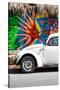 ¡Viva Mexico! Collection - White VW Beetle Car in Cancun II-Philippe Hugonnard-Stretched Canvas