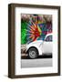 ¡Viva Mexico! Collection - White VW Beetle Car in Cancun II-Philippe Hugonnard-Framed Photographic Print