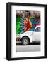 ¡Viva Mexico! Collection - White VW Beetle Car in Cancun II-Philippe Hugonnard-Framed Photographic Print