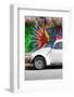 ¡Viva Mexico! Collection - White VW Beetle Car in Cancun II-Philippe Hugonnard-Framed Photographic Print