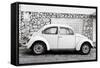 ¡Viva Mexico! Collection - White VW Beetle Car-Philippe Hugonnard-Framed Stretched Canvas