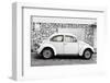 ¡Viva Mexico! Collection - White VW Beetle Car-Philippe Hugonnard-Framed Photographic Print
