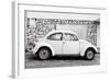 ¡Viva Mexico! Collection - White VW Beetle Car-Philippe Hugonnard-Framed Photographic Print