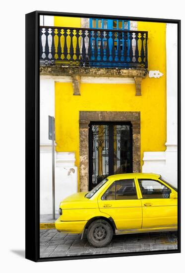 ¡Viva Mexico! Collection - Yellow Car in Campeche III-Philippe Hugonnard-Framed Stretched Canvas