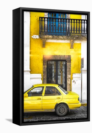 ¡Viva Mexico! Collection - Yellow Car in Campeche IV-Philippe Hugonnard-Framed Stretched Canvas