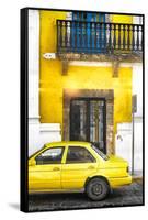 ¡Viva Mexico! Collection - Yellow Car in Campeche IV-Philippe Hugonnard-Framed Stretched Canvas