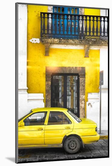 ¡Viva Mexico! Collection - Yellow Car in Campeche IV-Philippe Hugonnard-Mounted Photographic Print