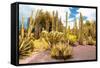 ¡Viva Mexico! Collection - Yellow Cardon Cactus II-Philippe Hugonnard-Framed Stretched Canvas