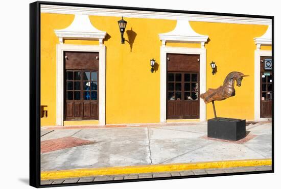 ¡Viva Mexico! Collection - Yellow Facade - Campeche-Philippe Hugonnard-Framed Stretched Canvas