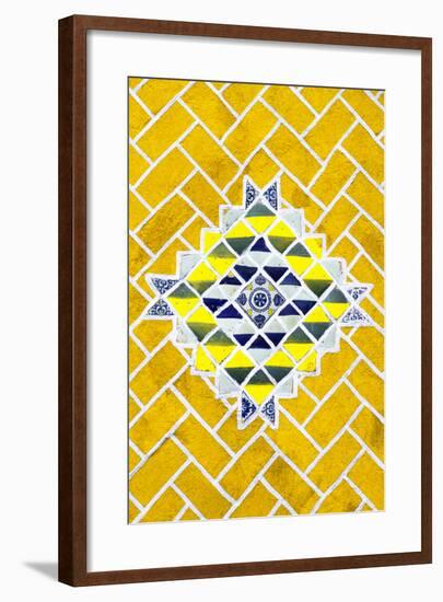 ¡Viva Mexico! Collection - Yellow Mosaics-Philippe Hugonnard-Framed Photographic Print