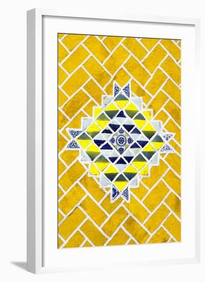 ¡Viva Mexico! Collection - Yellow Mosaics-Philippe Hugonnard-Framed Photographic Print