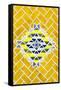 ¡Viva Mexico! Collection - Yellow Mosaics-Philippe Hugonnard-Framed Stretched Canvas
