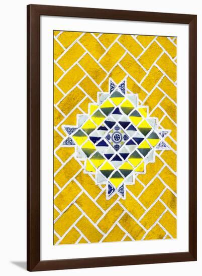 ¡Viva Mexico! Collection - Yellow Mosaics-Philippe Hugonnard-Framed Photographic Print