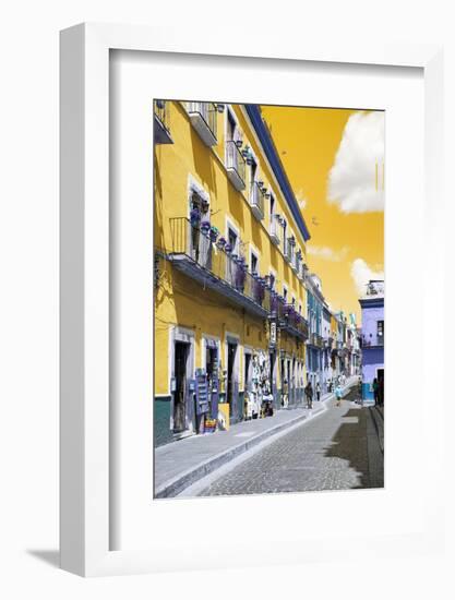 ?Viva Mexico! Collection - Yellow Street Scene - Guanajuato-Philippe Hugonnard-Framed Photographic Print