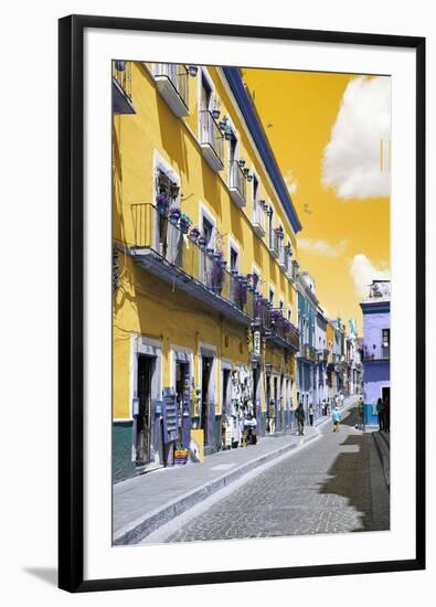 ?Viva Mexico! Collection - Yellow Street Scene - Guanajuato-Philippe Hugonnard-Framed Photographic Print