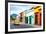 ¡Viva Mexico! Collection - Yellow Taxi and Colorful Street in Oaxaca-Philippe Hugonnard-Framed Photographic Print