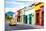 ¡Viva Mexico! Collection - Yellow Taxi and Colorful Street in Oaxaca-Philippe Hugonnard-Mounted Photographic Print