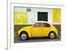 ¡Viva Mexico! Collection - Yellow VW Beetle Car and American Graffiti-Philippe Hugonnard-Framed Photographic Print