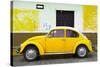 ¡Viva Mexico! Collection - Yellow VW Beetle Car and American Graffiti-Philippe Hugonnard-Stretched Canvas