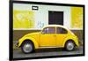 ¡Viva Mexico! Collection - Yellow VW Beetle Car and American Graffiti-Philippe Hugonnard-Framed Photographic Print