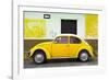 ¡Viva Mexico! Collection - Yellow VW Beetle Car and American Graffiti-Philippe Hugonnard-Framed Photographic Print