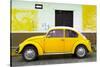 ¡Viva Mexico! Collection - Yellow VW Beetle Car and American Graffiti-Philippe Hugonnard-Stretched Canvas