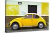 ¡Viva Mexico! Collection - Yellow VW Beetle Car and American Graffiti-Philippe Hugonnard-Stretched Canvas