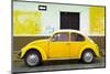 ¡Viva Mexico! Collection - Yellow VW Beetle Car and American Graffiti-Philippe Hugonnard-Mounted Photographic Print