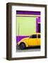 ¡Viva Mexico! Collection - Yellow VW Beetle Car and Colorful Wall-Philippe Hugonnard-Framed Photographic Print